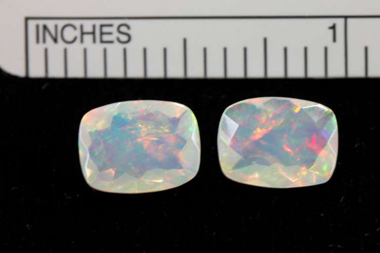 Vibrant Natural Opal Pair - 2.25 cts.