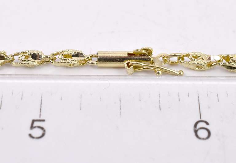 Inctricate Ladies Fancy Link Necklace in Yellow Gold