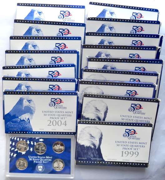 1999-2006 US Proof Sets In Issue Boxs