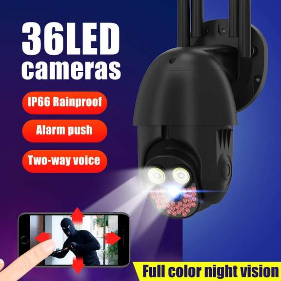 36 LED 2MP PTZ Wireless IP Camera Waterproof