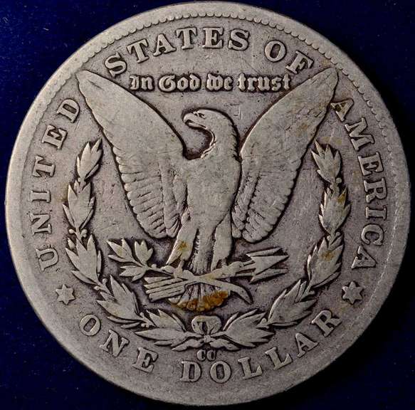 1890-CC Morgan Silver Dollar Circulated.