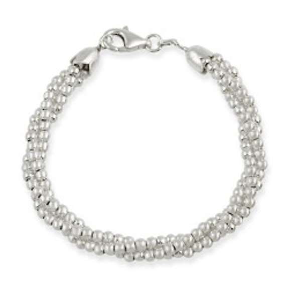 Sterling Silver 3-Strand Twisted Bracelet