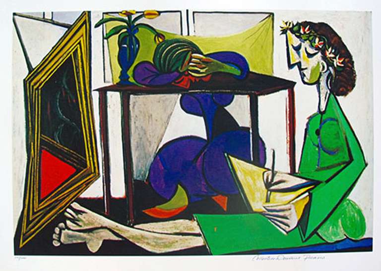 Pablo Picasso, Interior With Girl Drawing