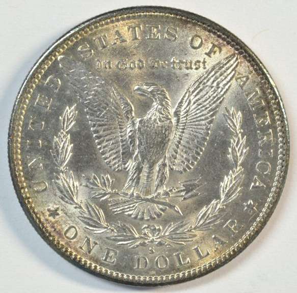 Choice BU 1891-S Morgan Silver Dollar. Flashy
