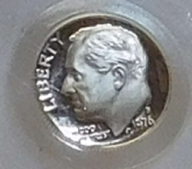 1976-S PRF Roos Dime PCGS PR-69-DCam