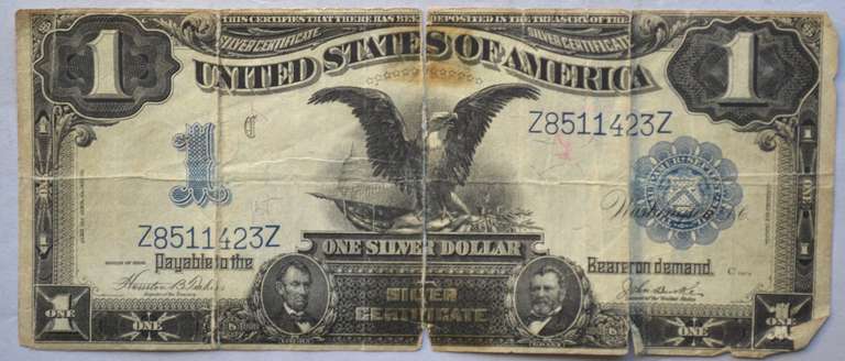 1899 Series $ 1 Black Eagle Silver Certificate