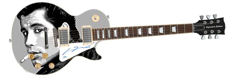 John Travolta Autographed Signed Grease Photo Poster Guitar ACOA