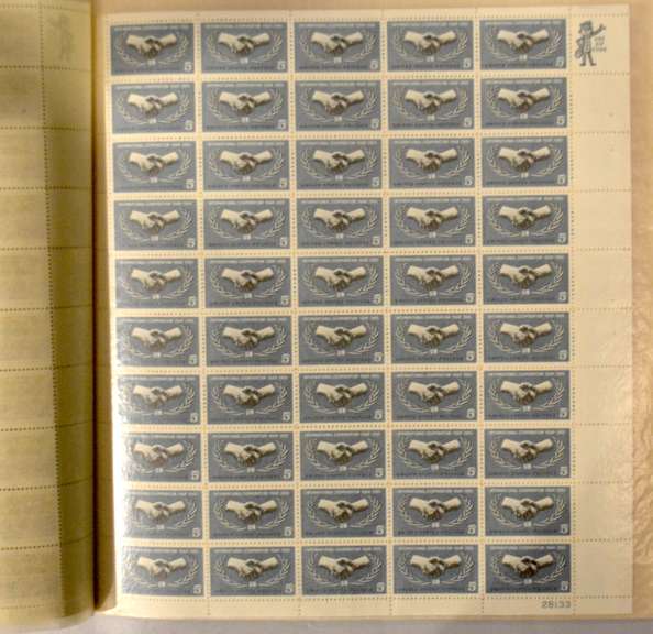 5 Cent & An 8 Cent US Mint Sheets