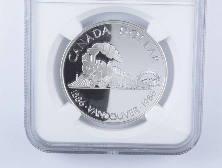 PF70 UCAM 1986 Canada $1 Silver - Vancouver Centennial - Graded NGC