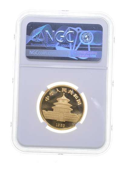 MS68 1983 China 50 Gold Yuan - Panda - Graded NGC