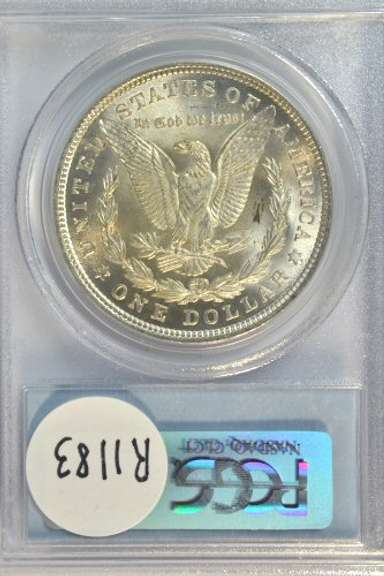 Virtual Gem BU 1921 Morgan Silver Dollar. PCGS MS64