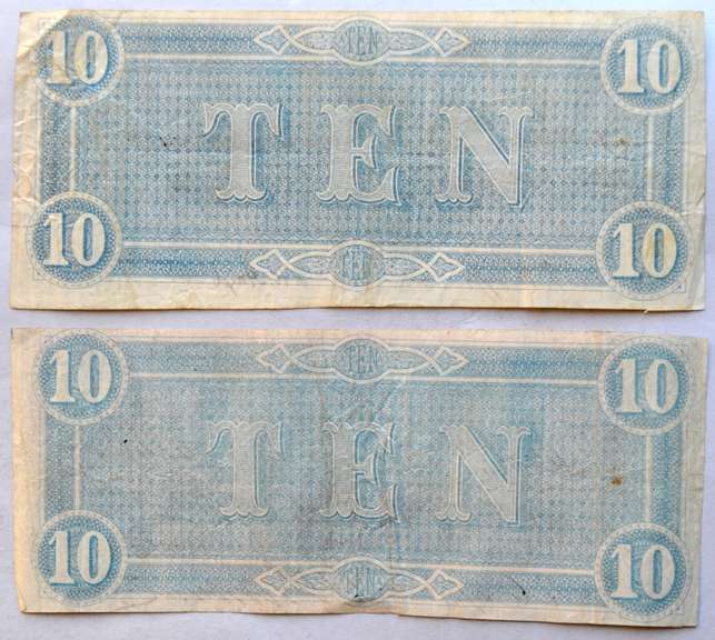 2 $ 10 CSA February 17 1864 Series Note