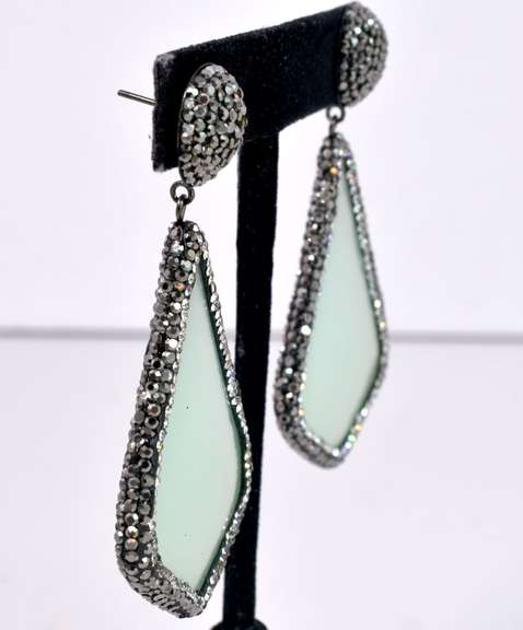 Gorgeous Crystalized Quartz Gemstone Earrings