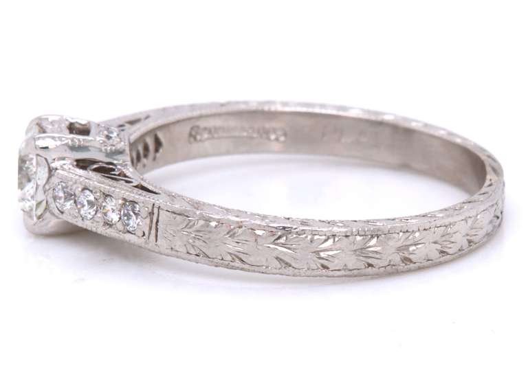 Dazzling Platinum Diamond Engagement Ring