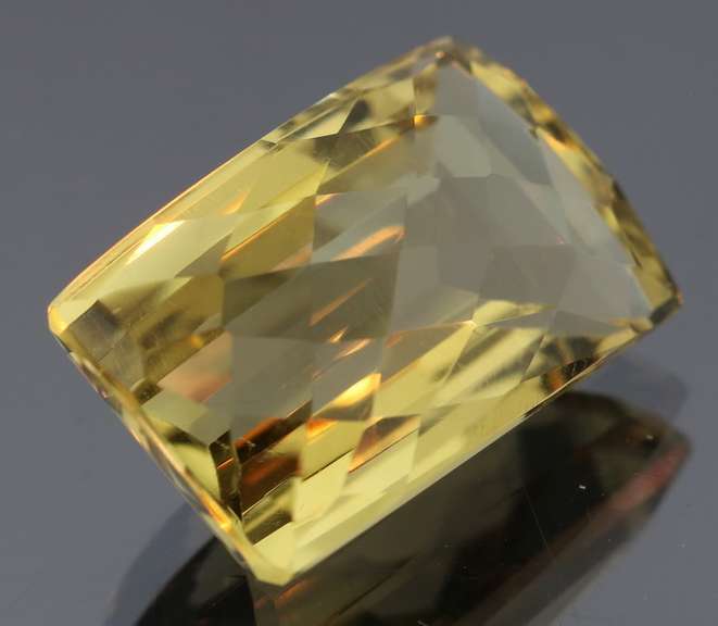 Large 46.68ct 27x21mm checker top Citrine