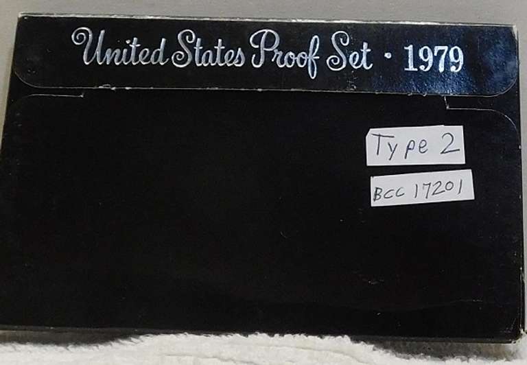 1979 Type 2 PRF Set, all coins Ty 2
