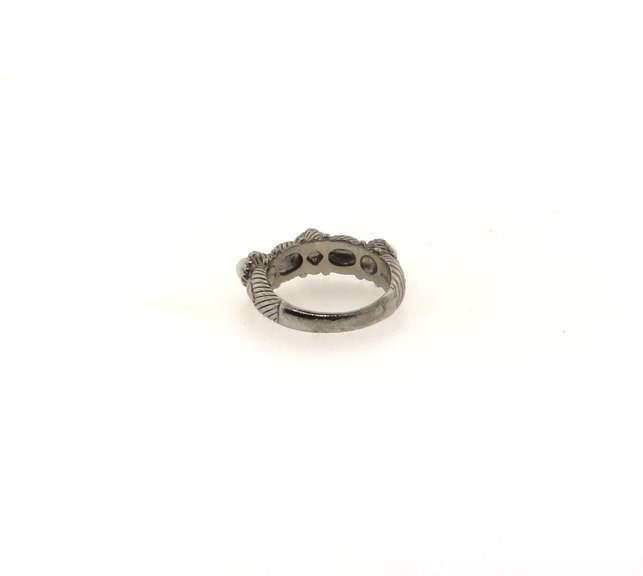 Sterling Silver Ring with Pearls