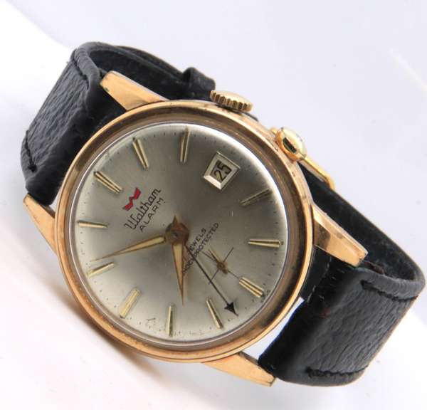 Waltham Alarm Shock Protected Gold Plated Watch
