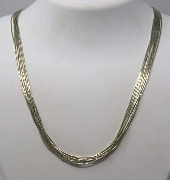 Sterling Silver Multi Strand Necklace