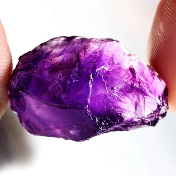 Huge 47.20ct untreated uncut Amethyst