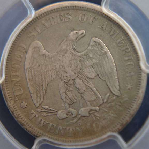 1875-S PCGS VF25 20C
