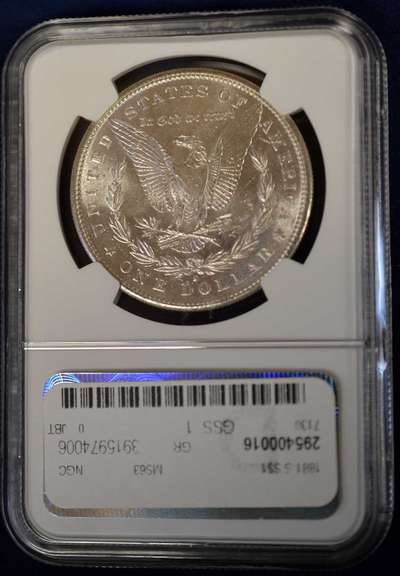 1881-S MS63 Morgan $