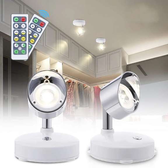 2pcs LED Cabinet Light Remote Control
