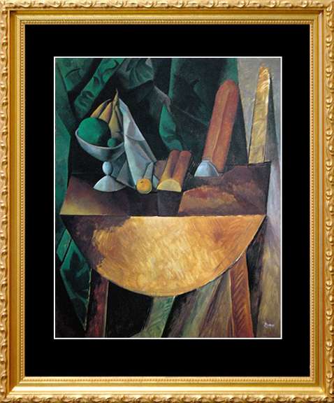 Pablo Picasso, Bread and Fruit Dish