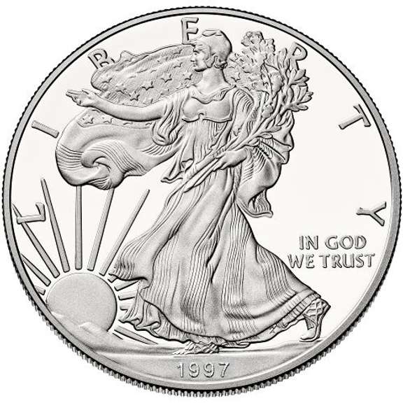 1997-PProof American Silver Eagle OGP