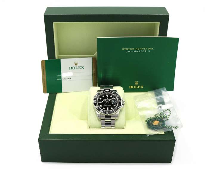 Rolex GMT Master II Black Dial Men's Watch