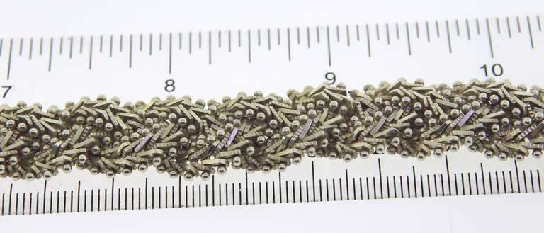 Vintage Sterling Silver Braided Necklace