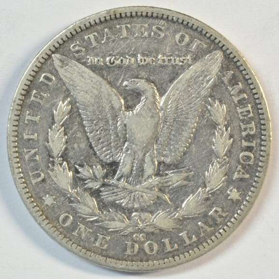 Rare handsome 1879-CC Morgan Silver Dollar in VF