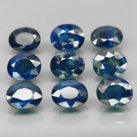 Stunning blue 6.07ct 5x4mm Sapphire set