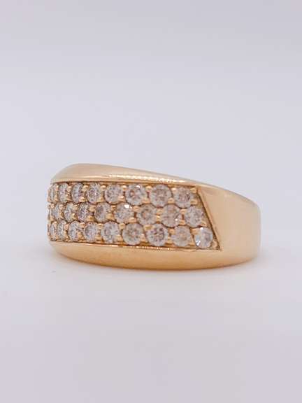 Pave Diamond14kt Solid Yellow Gold Ring
