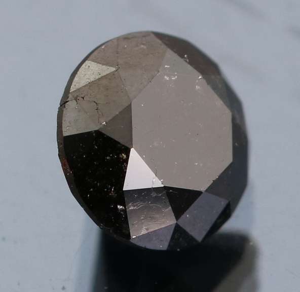 Gorgeous 1.46ct smooth cut Black Diamond solitaire