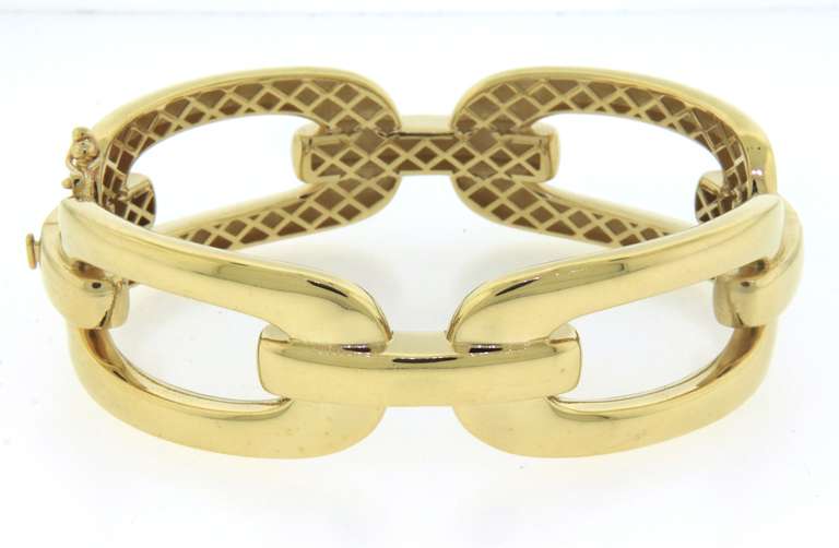 Wonderful Handmade Italian 14k Gold Chain Bracelet.