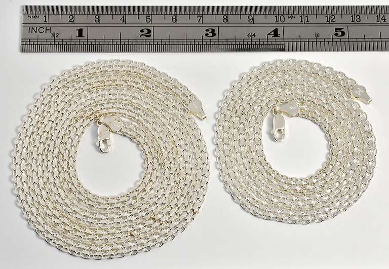 Nice Pair of Hand Made Flat Necklaces