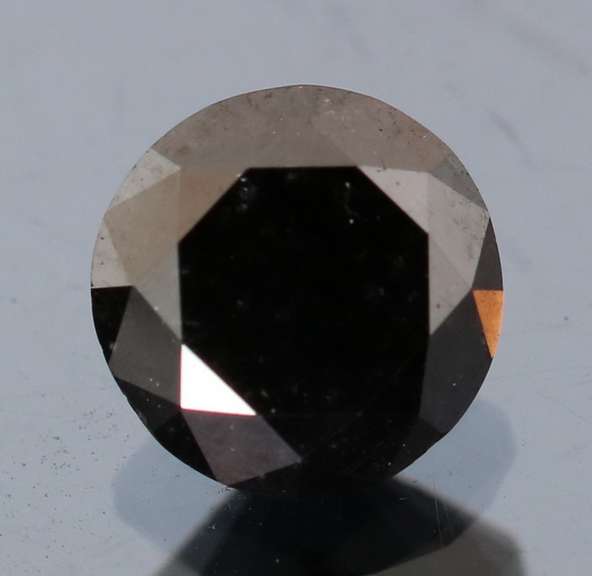 Beautiful 1.09ct smooth cut Black Diamond solitaire