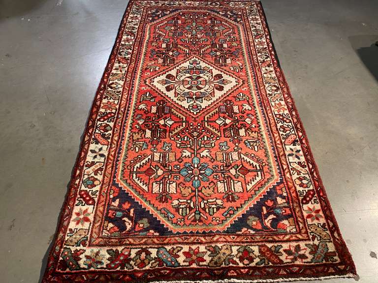 MAGNIFICENT PERSIAN SAROUK RUNNER 3.7x7