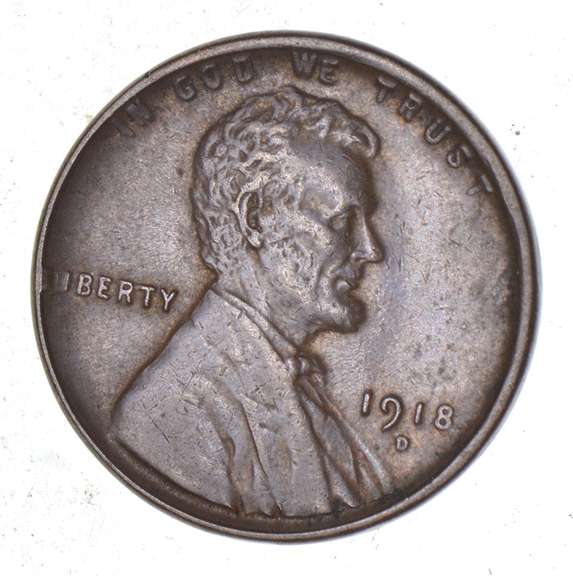 1918-D Lincoln Wheat Cent - Circulated