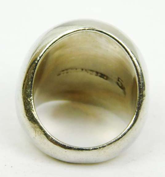 Chunky High Domed Sterling Silver Ring, Size 5