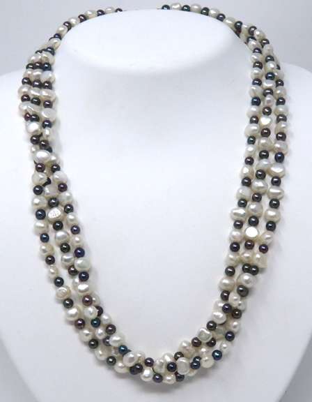 Fresh water Pearl 3 Strand Necklace