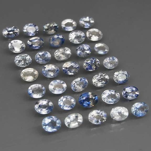 Heated only top blue 8.32ct Sapphire set