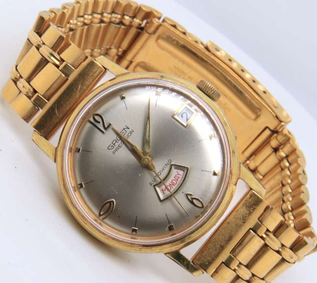 Gruen Precision Auto Winding Day Date Watch