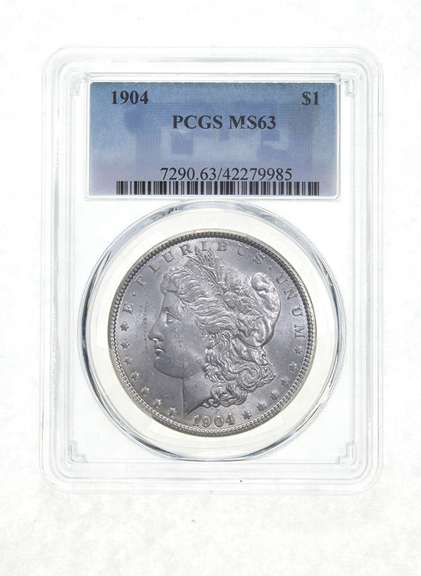 MS63 1904 Morgan Silver Dollar - Graded PCGS