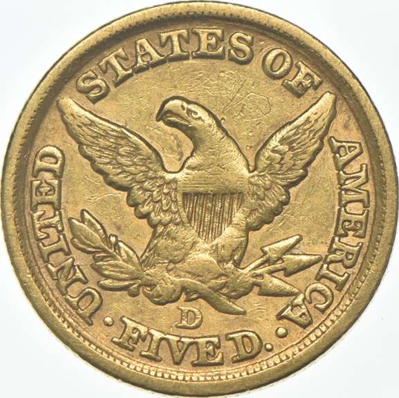 1852-D $5 Liberty Head Gold Half Eagle