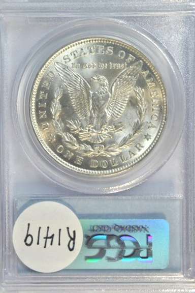 Nearly Gem BU 1921 Morgan Silver Dollar. PCGS MS64