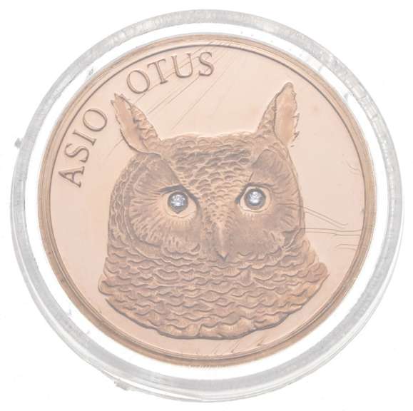 2000 Turkey 50,000,000 Gold Lira - Owl - Diamond Eyes