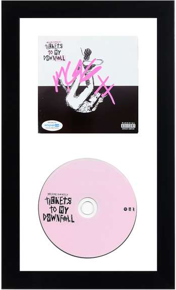 MGK Machine Gun Kelly Autographed Tickets To My Downfall Framed Cd Display