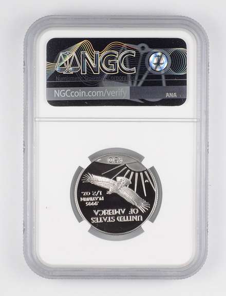 PF70 UCAM 1997-W $50 American 1/2 Oz. .999 Platinum Eagle - Graded NGC